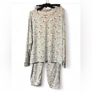Peanuts Snoopy Blue Pajama Set